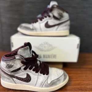 Jordan 1 A Ma Maniere Sail Burgundy Size 1